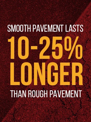 smooth pavement versus rough pavement